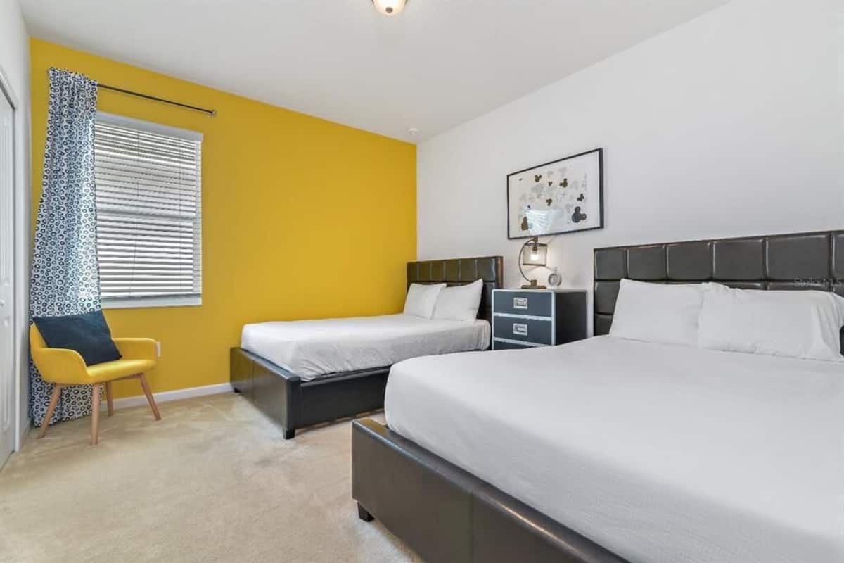 Quarto quádruplo família, 2 camas de casal, para não fumantes, vista para o resort | Roupas de cama antialérgicas, Wi-Fi de cortesia, roupa de cama