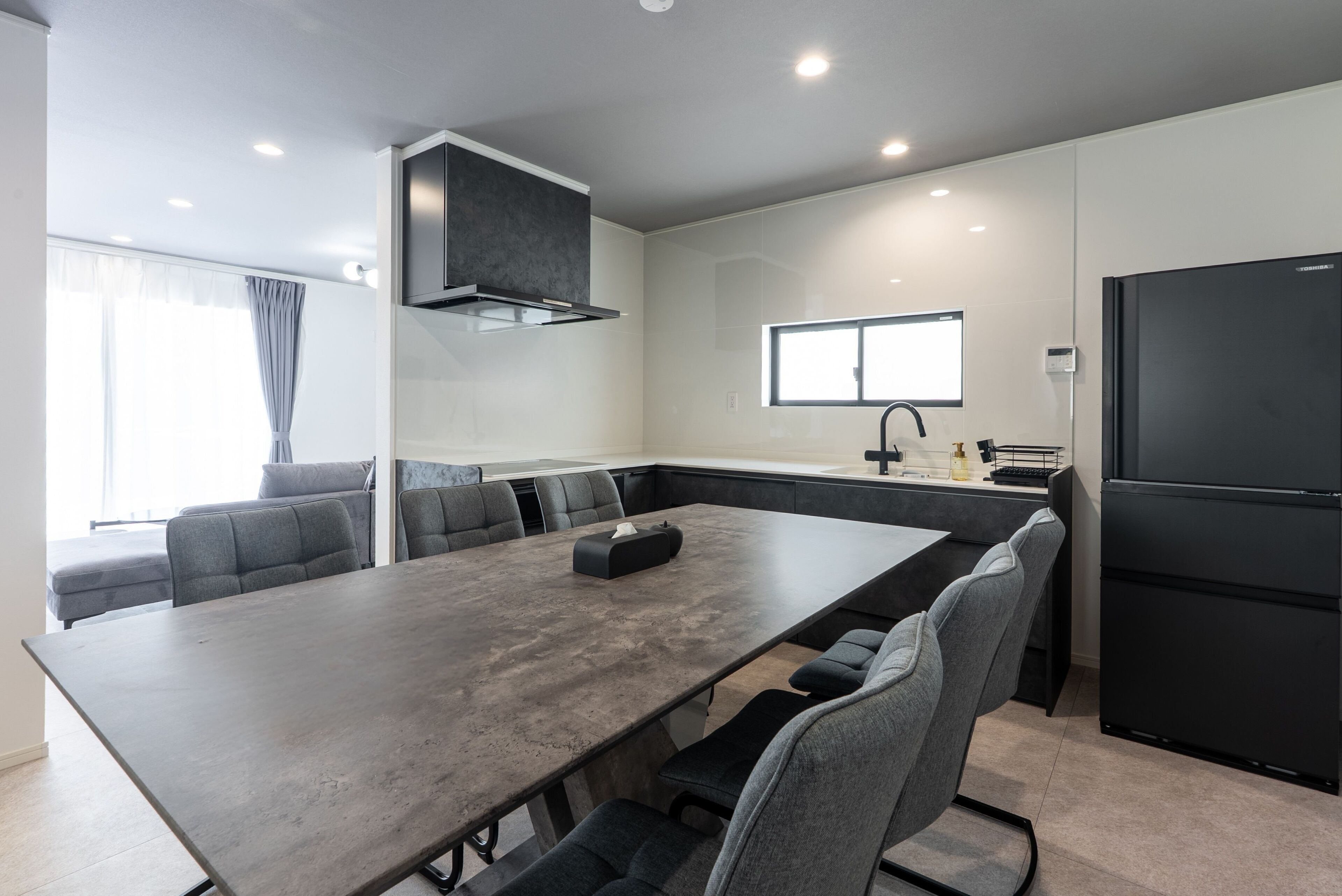 [16 guests] 3LDK (130m²) / 5 beds + 3 folding beds / Pool & sauna / BBQ / Onna 14D/ no smoking | Dining room