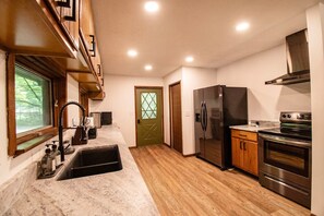 Microwave, oven, stovetop, dishwasher