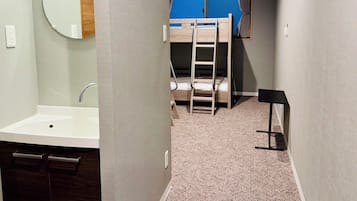 Blackout curtains, iron/ironing board, free WiFi