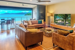 Luxury Apartment, Sea View, Oceanfront | Living room - Edge 18 Waterfront Luxury (Whitsundays)