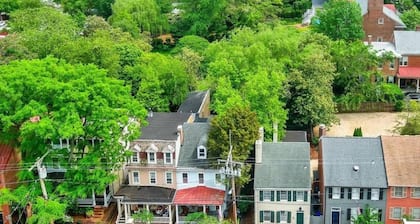 Steps from the Waterfront with Private Backyard at Historic Philip Clayton House