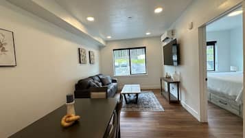 1 bedroom, travel crib, free WiFi, bed sheets