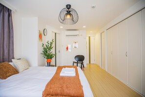 Deluxe Apartment, City View | Blackout curtains, iron/ironing board, free WiFi, bed sheets