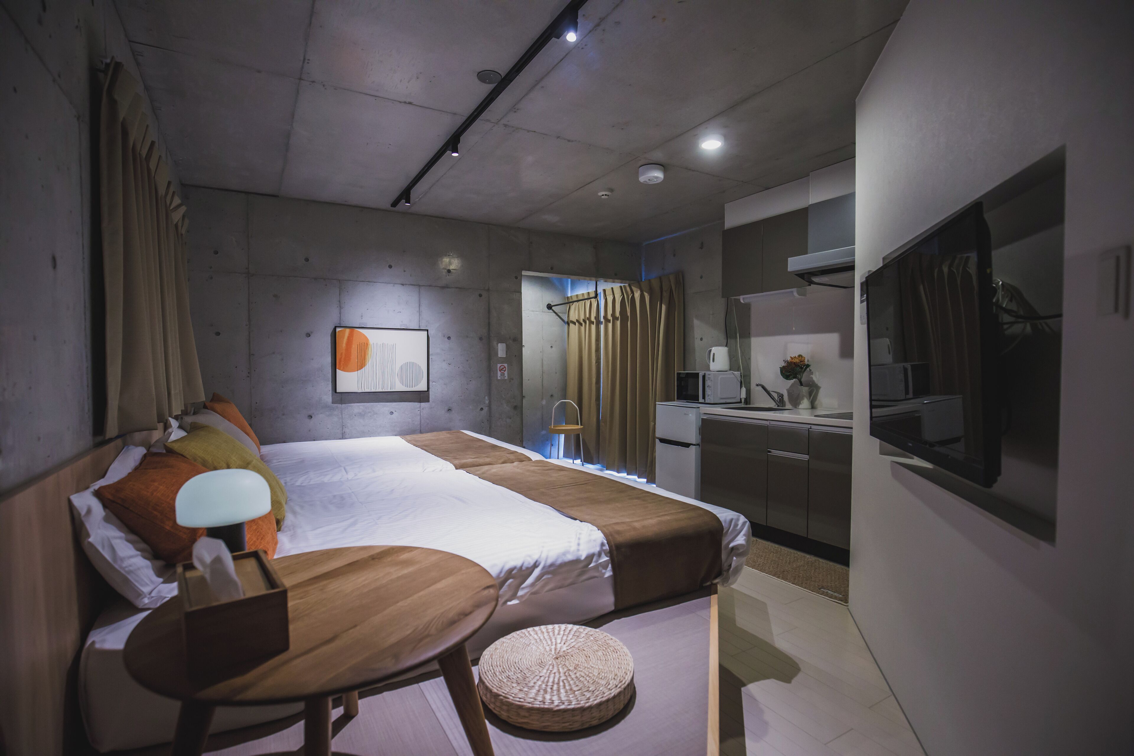 Blendingsgardiner, lydisolert, wi-fi (inkludert) og sengetøy