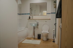Towels, soap, toilet paper
