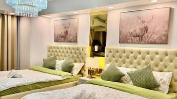 1 habitación, acceso a internet y ropa de cama