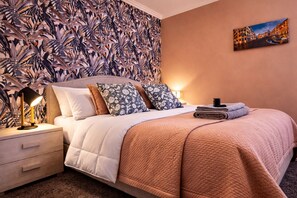 1 bedroom, in-room safe, iron/ironing board, travel crib