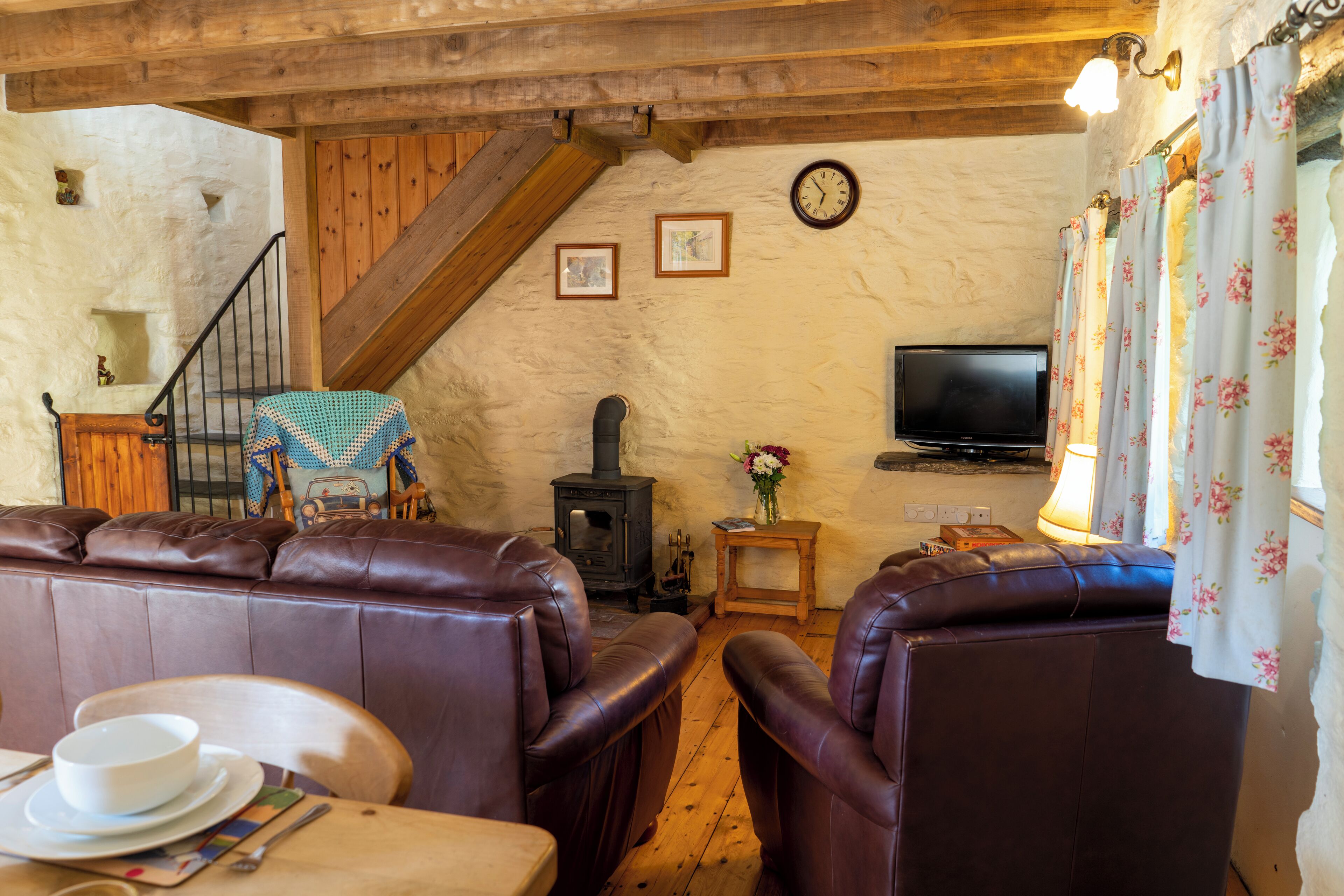 TV connectée, cheminée