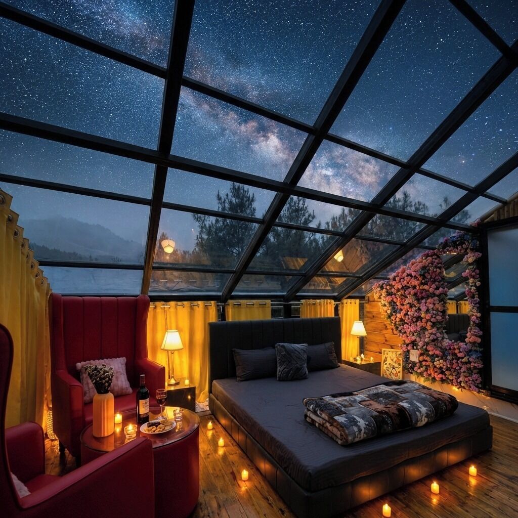 Panoramic Double Room, 1 King Bed, Balcony, Mountain View | Individually decorated, individually furnished, laptop workspace