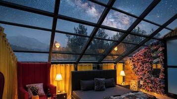 Panoramic Double Room, 1 King Bed, Balcony, Mountain View | Individually decorated, individually furnished, laptop workspace