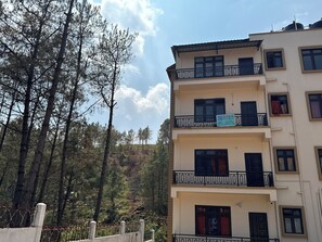 A szálláshely homlokzata