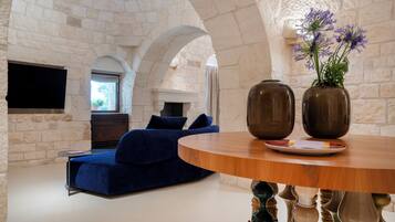 Luxury Villa, Patio, Garden View | Living area