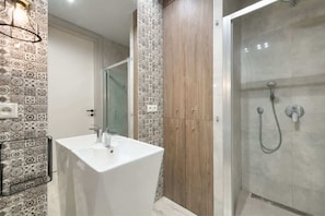 Shower, hair dryer