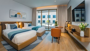 Premium Twin Room, 2 Single Beds, Balcony | Minibar, in-room safe, laptop workspace, soundproofing