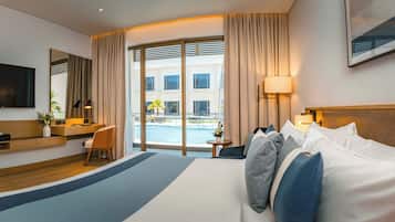 In-room safe, laptop workspace, soundproofing, free cots/infant beds