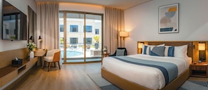 Premium-rum - 1 kingsize-säng - balkong | Utsikt från rummet