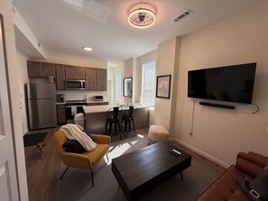 Smart TV, DVD player, books