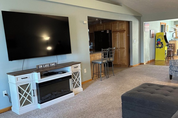 Chaumière Premier, 3 chambres, patio | Aire de séjour