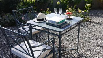 Lägenhet Grand - utsikt mot trädgården | Terrass/Patio