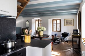 Appartement Duplex Élite, vue jardin | Cuisine privée