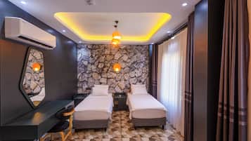 Deluxe Twin Room, City View | Premium bedding, down duvets, memory-foam beds, in-room safe