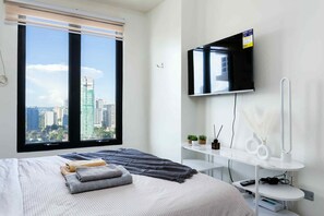 1 غرفة �نوم ومكتب ومكواة/لوح كي وواي فاي مجانًا