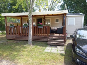 Exterior - 3-bedroom mobile home in front of Lake Biscarosse/Parentis (Parentis-en-Born)