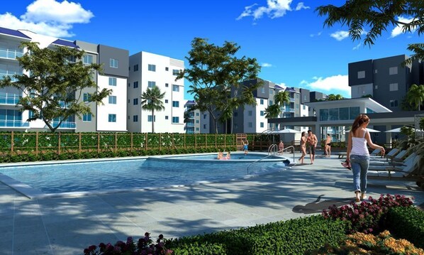 Pool - Condo confortable avec piscine, votre oasis de confort à Santo Domingo Nord (Santo Domingo Norte)