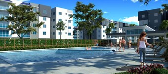 Condo confortable avec piscine, votre oasis de confort à Santo Domingo Nord