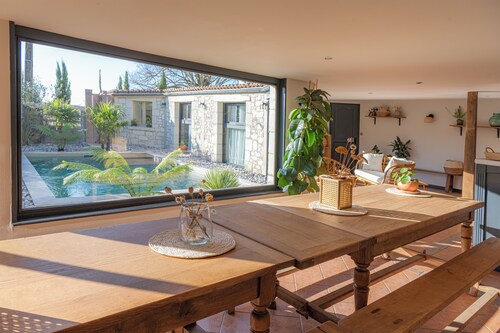 Gite Lunaben - Stone house with swimming pool