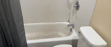 Secadora de cabello, toallas, papel de baño