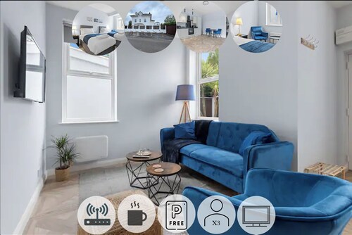 Modern Apartment Twin Room | Free Parking |Suite 3