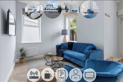 Modern Apartment Twin Room | Free Parking |Suite 3