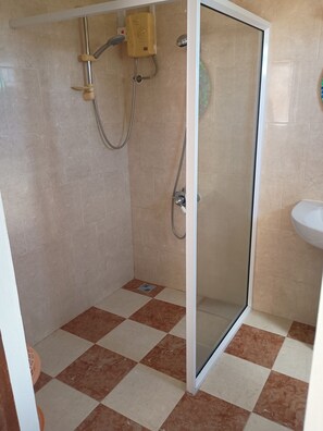 Shower, toilet paper