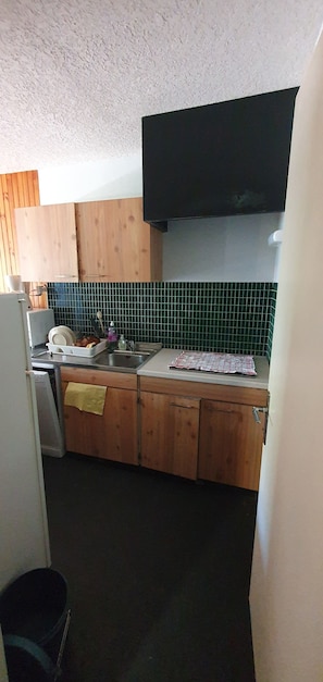 Private kitchen - Spacious apartment in Orcières Merlette with stunning mountain views (Merlette Orcières)