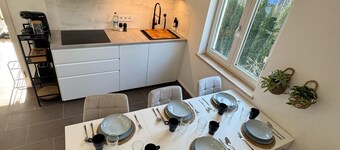 Bavaria Home: Apartment with terrace - kitchen - parking