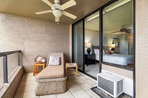 Condo, 1 King Bed with Sofa bed, Lanai, Ocean View (Kona Pacific E630) | 1 bedroom, individually decorated, individually furnished, bed sheets