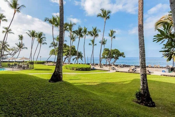 Property grounds - Private Ground Floor Corner Unit - AC & Hawaiian Ocean Views - Vrkcv (Kailua-Kona)