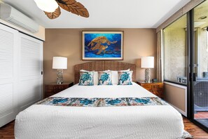 2 bedrooms, individually decorated, individually furnished, bed sheets - AC - Beautiful Ocean & Golf Views - 2 Bedrooms w/ Loft - Vrkcv (Kailua-Kona)