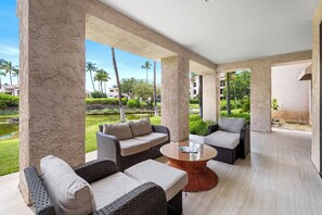 Condo, Multiple Beds, Lanai, Garden View (The Shores at Waikoloa 114) | Terrace/patio