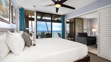 Leilighet, flere senger, lanai, havutsikt (Kona Bali Kai 322) | 2 soverom, individuelt dekorert, individuelt innredet og sengetøy