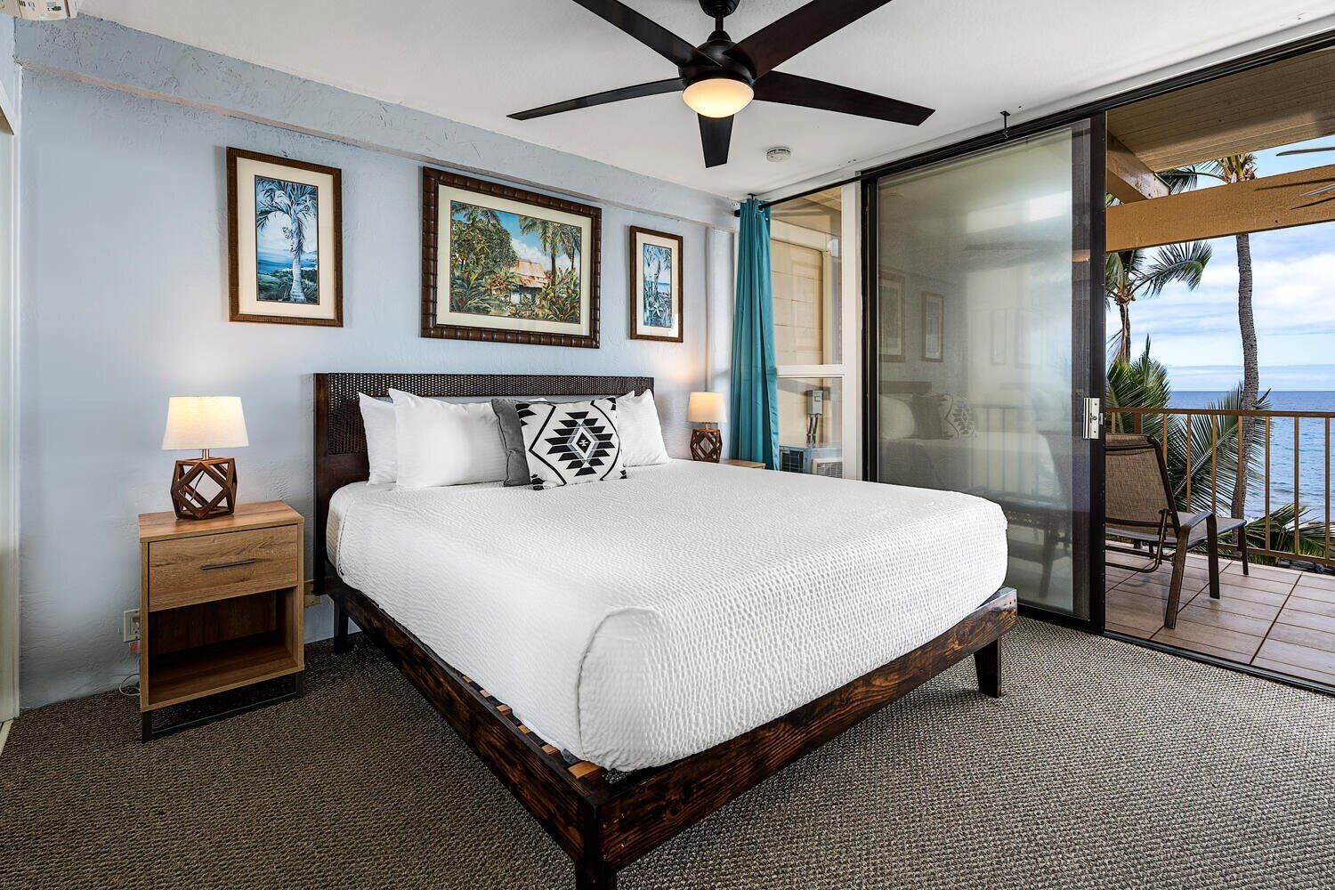 Condo, nhiều giường, lanai, quang cảnh biển (Kona Bali Kai 322) | 2 phòng ngủ, trang trí khác biệt 