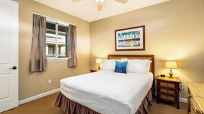 House, Multiple Beds, Lanai, Mountain View (Waikoloa Beach Villas N32) | 2 bedrooms, individually decorated, individually furnished, bed sheets