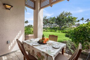 Townhome, Multiple Beds, Lanai, Golf View (Waikoloa Colony Villas 103) | Outdoor dining