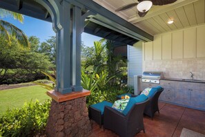 House, Multiple Beds, Lanai, Golf View (Kulalani at Mauna Lani 802) | Terrace/patio