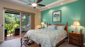 Casa, varias camas, lanai, vista al campo de golf (Kulalani at Mauna Lani 802) | 3 habitaciones, decoración personalizada y muebles diferentes