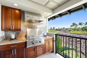 شقة - عدة أسرّة - بشرفة مسقوفة - بمنظر للمحيط (Golf Villas at Mauna Lani H22) | مطبخ خاص | ماكينة لصنع القهوة/الشاي