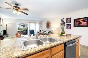 Condo, 1 King Bed with Sofa bed, Lanai, Ocean View (Sea Village 2102) | Interior