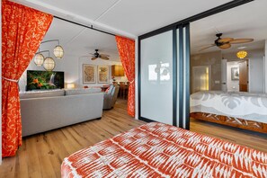 Condo, Multiple Beds, Lanai, Partial Ocean View (Kona Pacific A306) | 1 bedroom, individually decorated, individually furnished, bed sheets - Cozy Hawaiian Unit! - Great Ocean View - Sleeps 4+ - Vrkcv (Kailua-Kona)